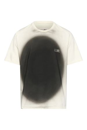 T-shirt in cotone bianco crema MM6 MAISON MARGIELA | SH0GC0064M20177102